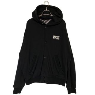 【極美品】DIESEL パーカー　切替　キルティング　中綿入り　ロゴデザイン　L