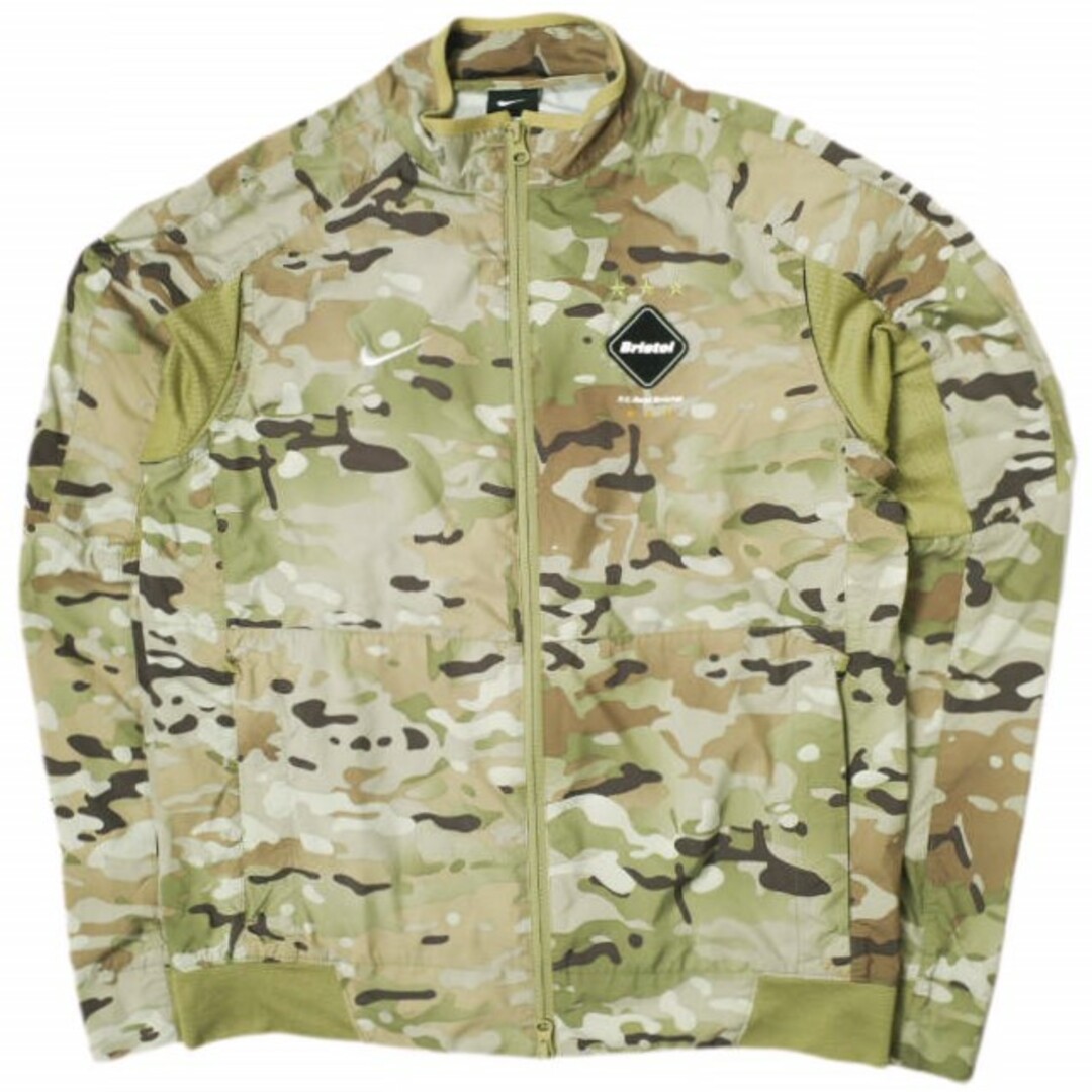 F.C.R.B.(エフシーアールビー)のF.C.R.B. x NIKE エフシーアールビー ナイキ 別注 CAMOUFLAGE REVOLUTION JACKET カモフラージュ レボリューションジャケット 716127-240 M KHAKI F.C.Real Bristol ブリストル スウォッシュ アウター【中古】【F.C.R.B. × NIKE】 メンズのジャケット/アウター(ナイロンジャケット)の商品写真