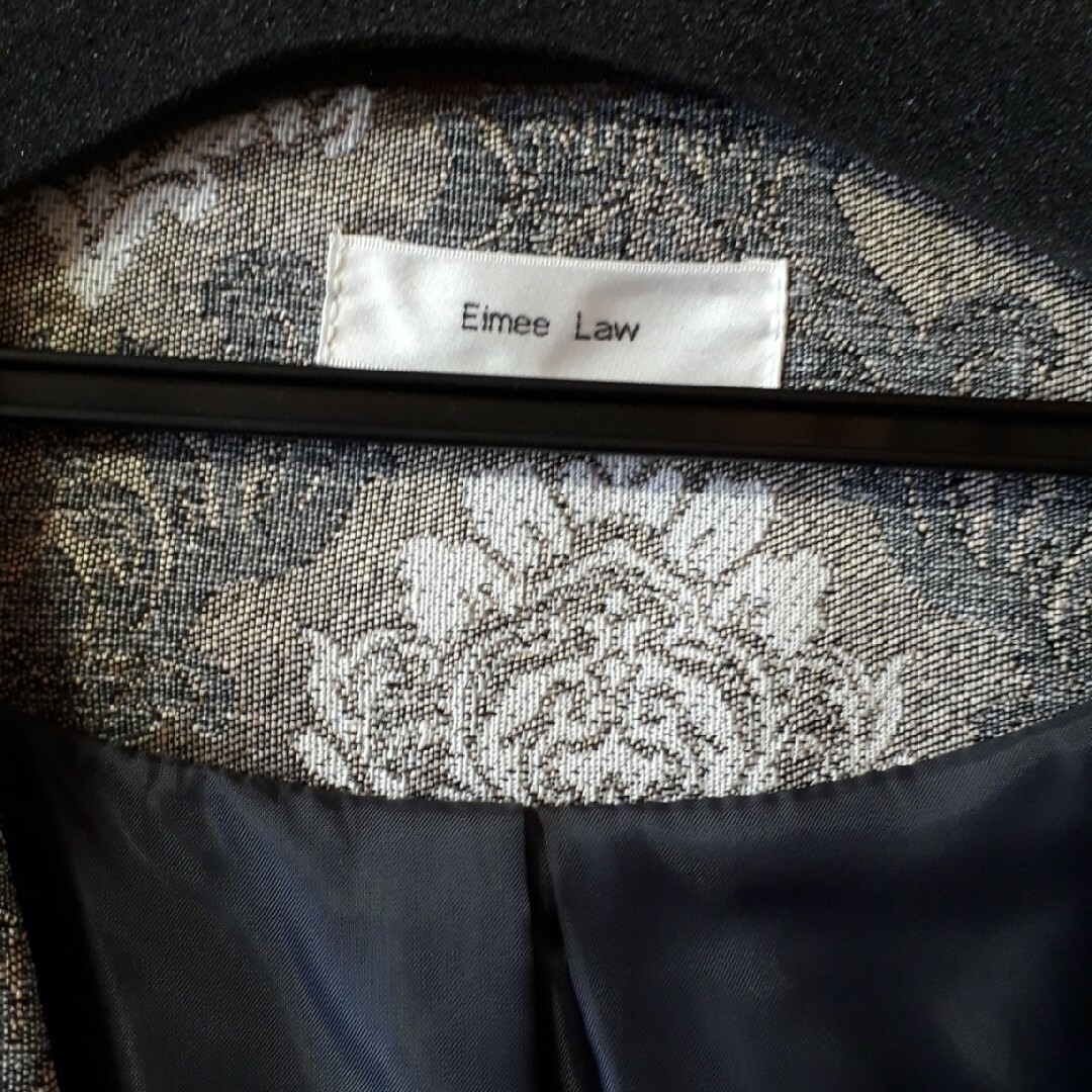 Eimee Law 　エイミーロウ　　ジャガードコクーンショートコート レディースのジャケット/アウター(ブルゾン)の商品写真