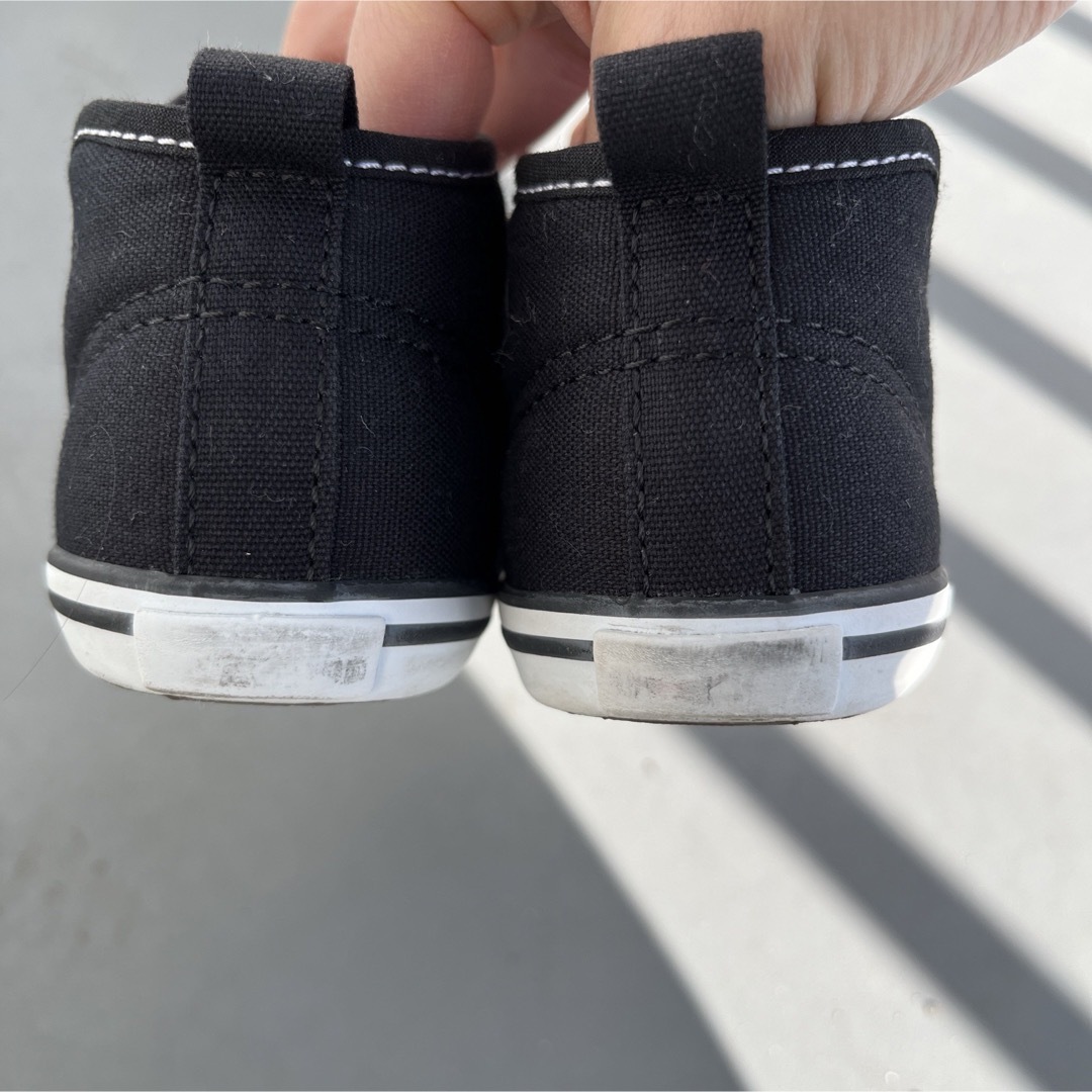 CONVERSE(コンバース)のmasan様専用です。コンバース　黒　スニーカー　13.5cm キッズ/ベビー/マタニティのベビー靴/シューズ(~14cm)(スニーカー)の商品写真