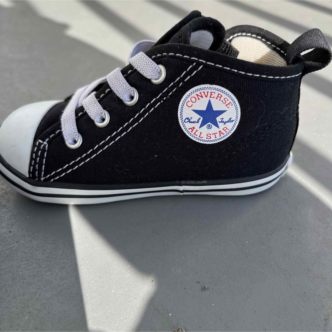 CONVERSE(コンバース)のmasan様専用です。コンバース　黒　スニーカー　13.5cm キッズ/ベビー/マタニティのベビー靴/シューズ(~14cm)(スニーカー)の商品写真