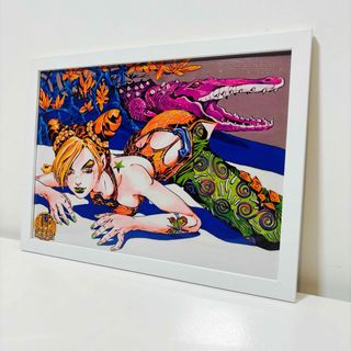 【白額付きポスター】JOJO ジョジョの奇妙な冒険 第6部 徐倫⑦(新品)(ポスター)