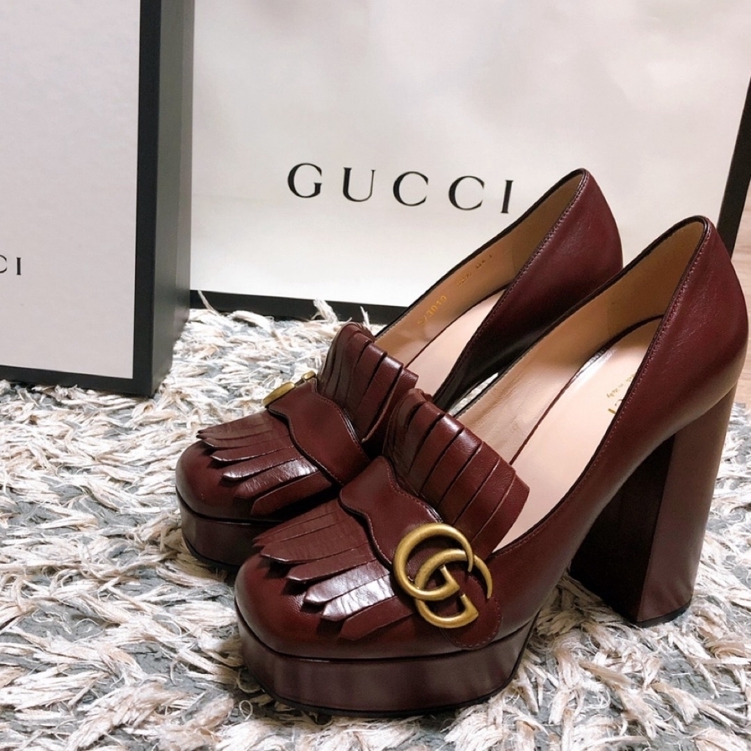 Gucci(グッチ)のGUCCI プラットフォームローファー レディースの靴/シューズ(ローファー/革靴)の商品写真