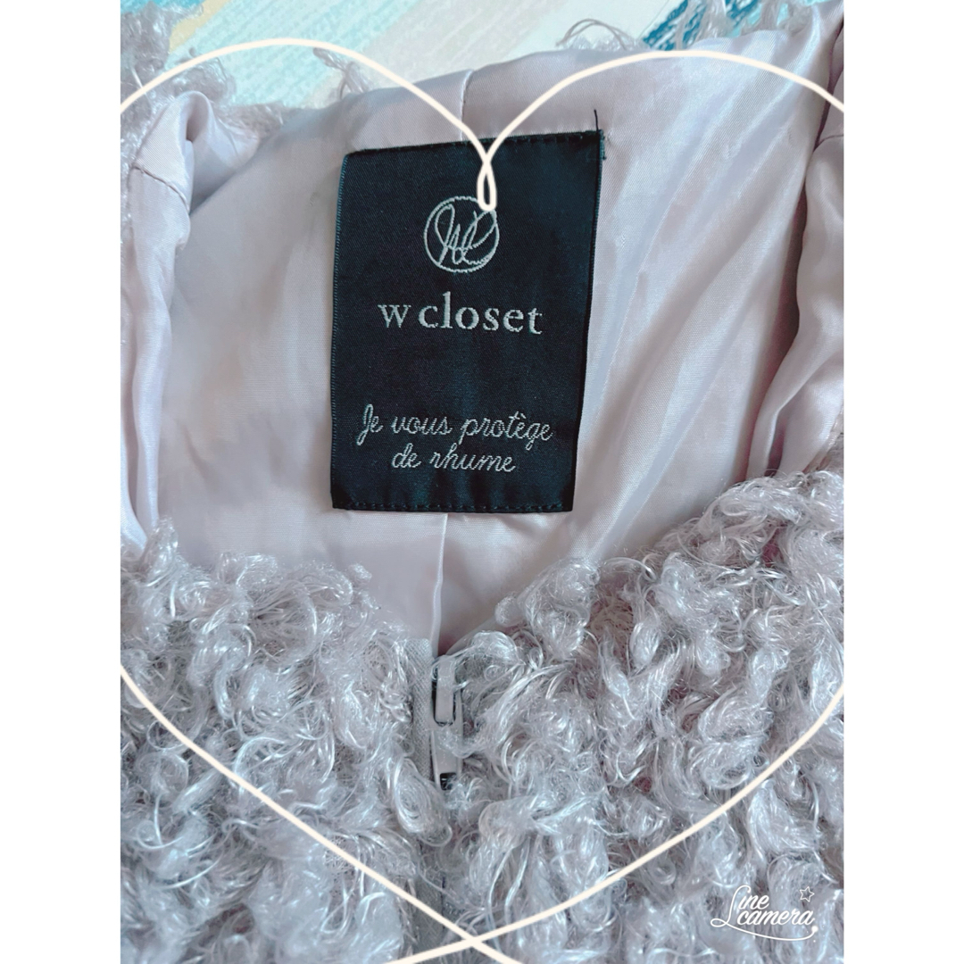 w closet(ダブルクローゼット)のw closet 美品プードルコート【F】モコモコアウター レディースのジャケット/アウター(毛皮/ファーコート)の商品写真