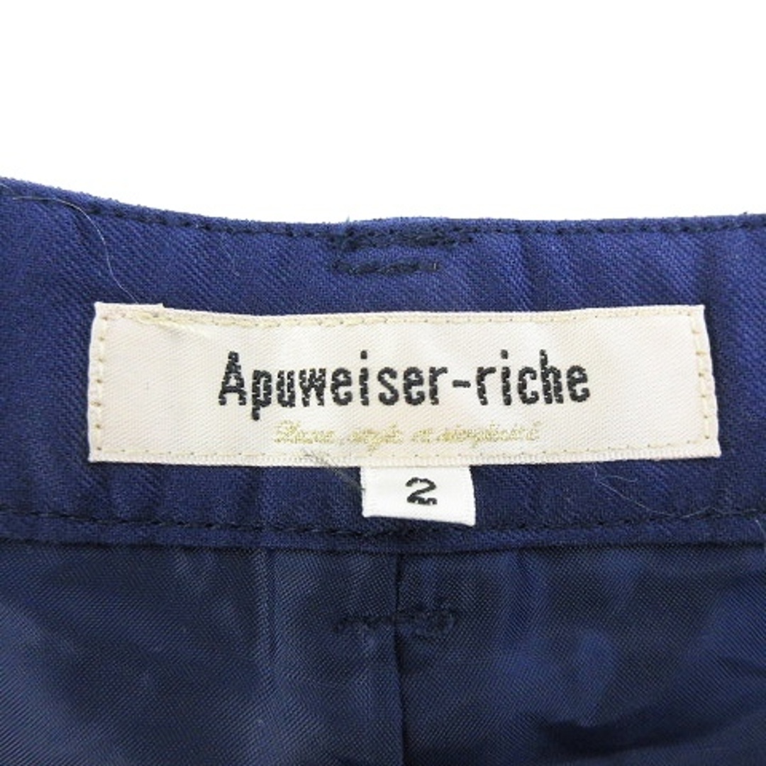 Apuweiser-riche(アプワイザーリッシェ)のアプワイザーリッシェ パンツ ショート ショーパン ジップフライ 花柄 2 紺 レディースのパンツ(ショートパンツ)の商品写真