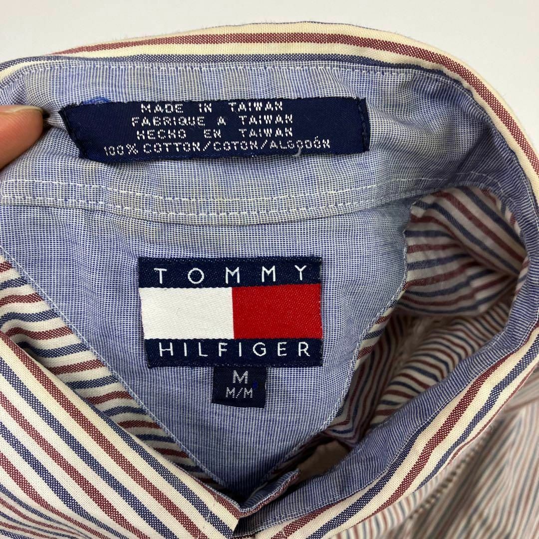 TOMMY HILFIGER(トミーヒルフィガー)の90's オールド トミーヒルフィガー　ストライプシャツ　古着 メンズのトップス(シャツ)の商品写真