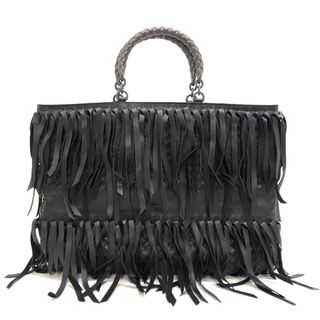 ボッテガヴェネタ(Bottega Veneta)のボッテガヴェネタ BOTTEGAVENETA ハンドバッグ
 イントレチャート メタルハンドバッグ ブラック(ハンドバッグ)