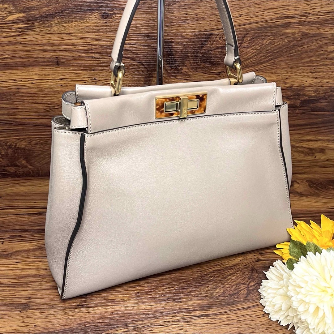 ⛄超極美品⛄FENDI フェンディ べっ甲ピーカブーレギュラー ショルダーバッグ ⛄超極美品⛄FENDI フェンディ べっ甲ピーカブーレギュラー ショルダーバッグ
