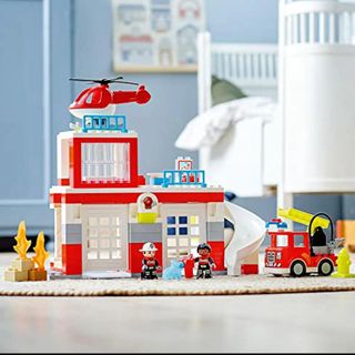 レゴデュプロ(レゴ デュプロ)のレゴ(LEGO) デュプロ デュプロのまち 消防士とヘリコプター(積み木/ブロック)