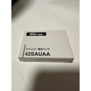 エーユー(au)のW42SA電池パック42SAUAA(バッテリー/充電器)