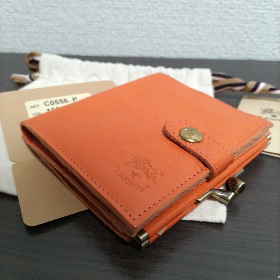 IL BISONTE - 新品 イルビゾンテ 本革 レザー がま口 ウォレット IL BISONTE - 新品 イルビゾンテ 本革 レザー がま口 ウォレット