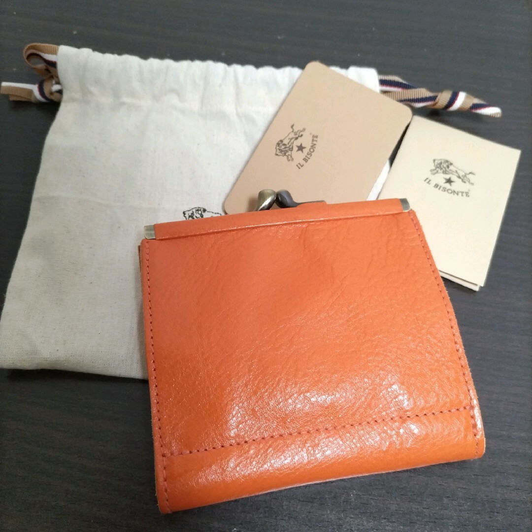 IL BISONTE - 新品 イルビゾンテ 本革 レザー がま口 ウォレット IL BISONTE - 新品 イルビゾンテ 本革 レザー がま口 ウォレット