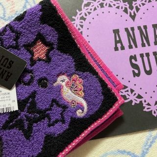 アナスイ(ANNA SUI)のANNA SUI アナスイ タオルハンカチ パープル (ハンカチ)