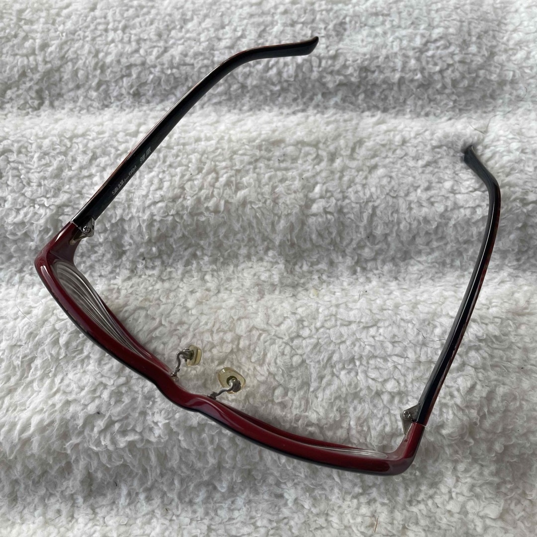 MonkyFlip モンキーフリップ　メガネ　赤フレーム　オシャレメガネ メンズのファッション小物(サングラス/メガネ)の商品写真