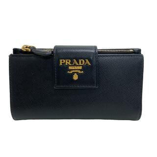 プラダ(PRADA)のプラダ PRADA 二つ折り財布
 サフィアーノ 1ML005 ブラック(財布)
