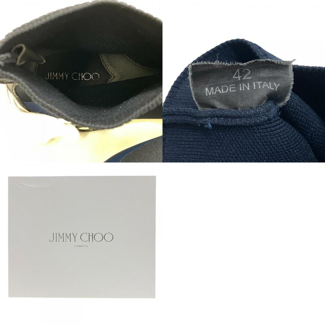 JIMMY CHOO(ジミーチュウ)のジミーチュウ JIMMY CHOO スニーカー
 ソックス ハイカットスニーカー ニット ネイビー メンズの靴/シューズ(スニーカー)の商品写真