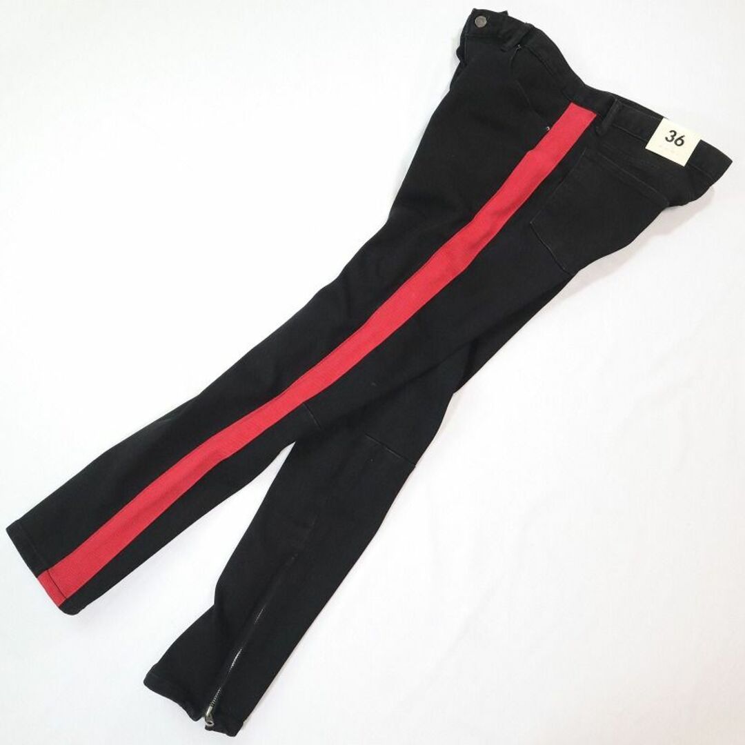 mnml(ミニマル)の未使用 大きいサイズ ミニマル ブラックサイドラインストレートジーンズ W36 メンズのパンツ(デニム/ジーンズ)の商品写真