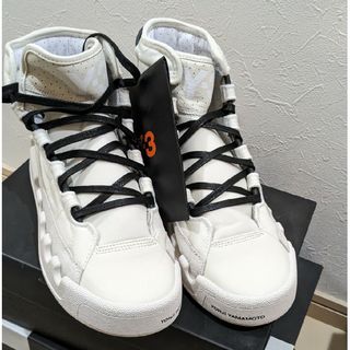 ワイスリー(Y-3)のY3 ハイカットスニーカー ホワイト WHITE 24.5cm(スニーカー)