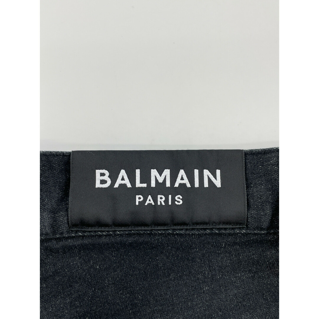BALMAIN(バルマン)のバルマン ブラック 5254Z035 ダメージ加工 スキニーデニム 29 メンズのパンツ(その他)の商品写真
