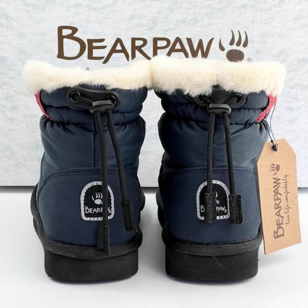 BEARPAW(ベアパウ)の新品 BEARPAW ベアパウ レディース スノー ボア ムートン ネイビー 紺 レディースの靴/シューズ(ブーツ)の商品写真
