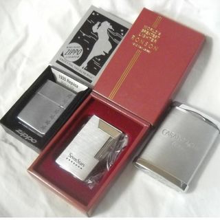 ジッポー(ZIPPO)の【非売品】オイルライター・携帯灰等3点セット【JT×Zippo /RONSON】(タバコグッズ)