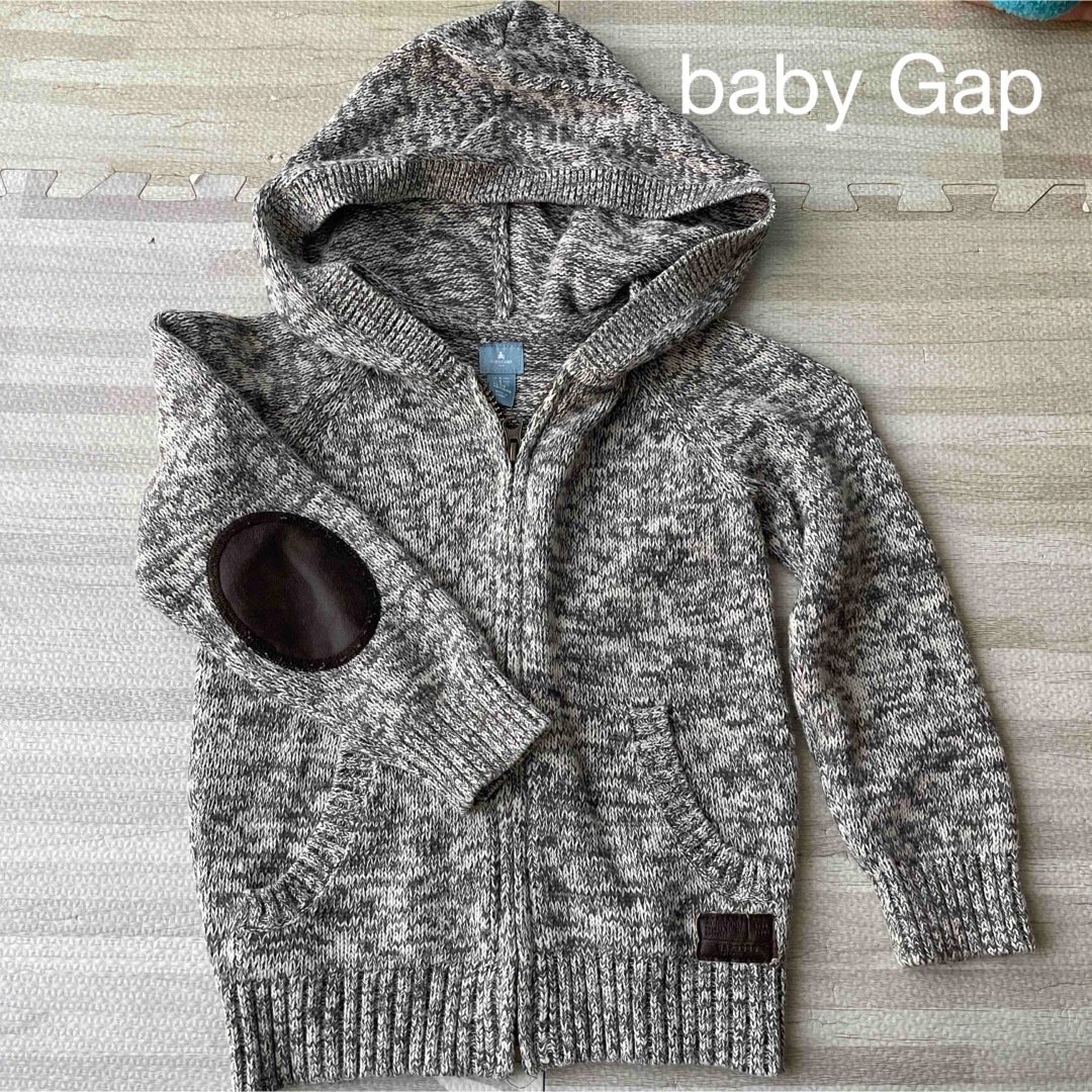 babyGAP(ベビーギャップ)のbaby Gap フード付きパーカー　セーター キッズ/ベビー/マタニティのキッズ服男の子用(90cm~)(ジャケット/上着)の商品写真