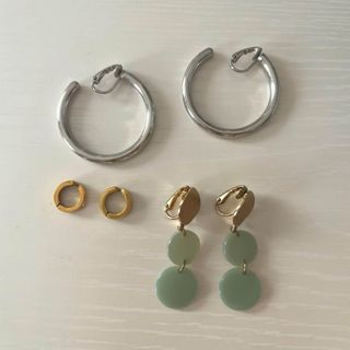 美品　リプサリス　ripsalis  3dot pearl パール　イヤリングレディース