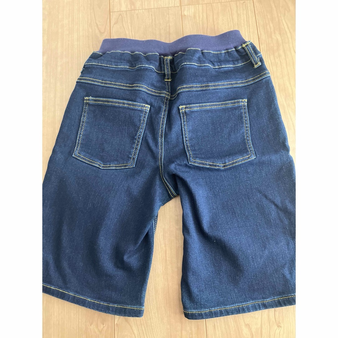 160㎝　デニム　ハーフパンツ キッズ/ベビー/マタニティのキッズ服男の子用(90cm~)(パンツ/スパッツ)の商品写真