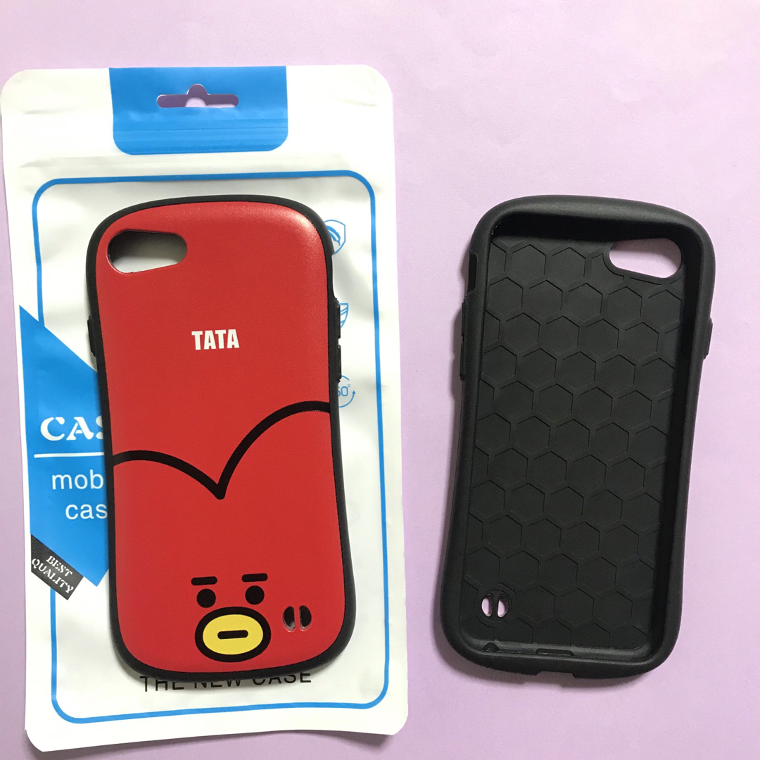 【セール価格】BT21 テテ iPhoneSE3 スマホケース カバー　テヒョン エンタメ/ホビーのおもちゃ/ぬいぐるみ(キャラクターグッズ)の商品写真