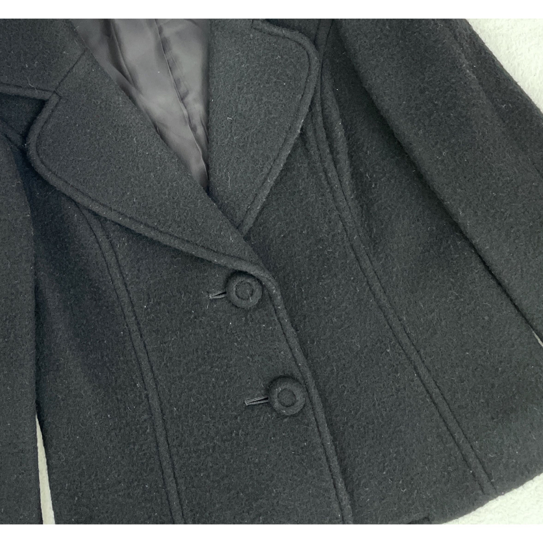 M'S GRACY(エムズグレイシー)の エムズグレイシー　圧縮ウール　テーラードジャケット　ショートコート　黒 メンズのジャケット/アウター(テーラードジャケット)の商品写真