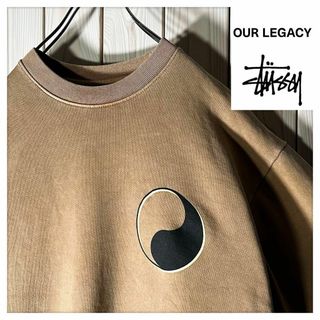 ステューシー(STUSSY)の【USA製 限定コラボ】ステューシー アワーレガシー 両面ロゴ 陰陽 スウェット(スウェット)