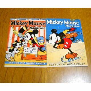 ディズニー(Disney)の【海外ヴィンテージ】ミッキーマウスマガジン　ディズニーポストカード　2点セット(カード)