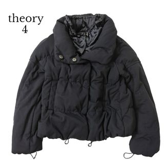 セオリー(theory)の極良品 theory ダウンジャケット 黒 4 ショート丈 内襟(ダウンジャケット)