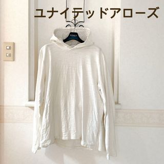 ユナイテッドアローズ(UNITED ARROWS)の【ユナイテッドアローズ】メンズ　パーカー　ホワイト　水玉　ドット　レディース(パーカー)