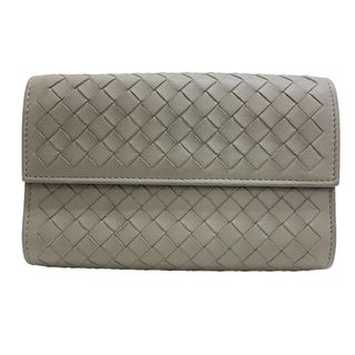 ボッテガヴェネタ(Bottega Veneta)のボッテガヴェネタ BOTTEGAVENETA 長財布
 イントレチャート グレー(財布)