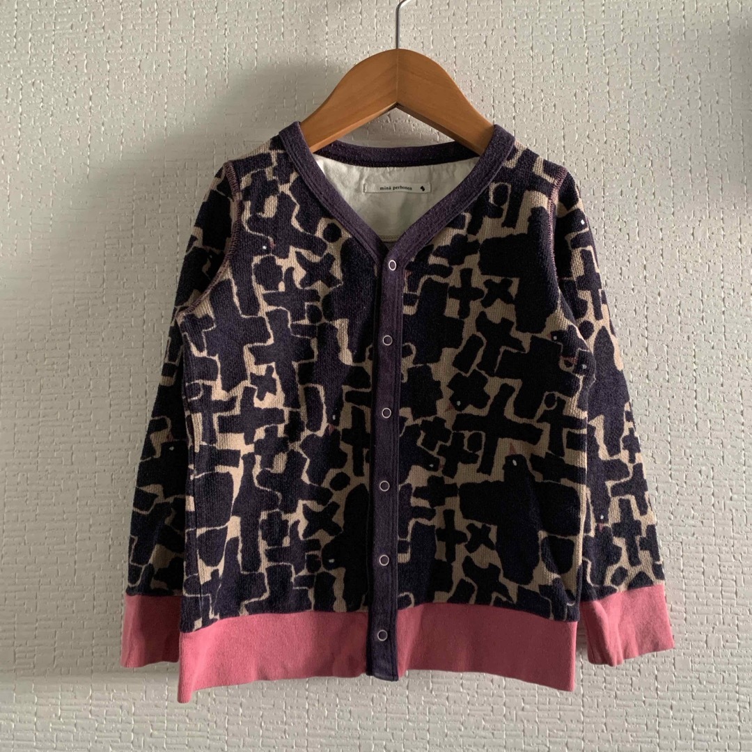 mina perhonen(ミナペルホネン)のミナペルホネン　キッズ　カーディガン　トリ　110 キッズ/ベビー/マタニティのキッズ服女の子用(90cm~)(カーディガン)の商品写真