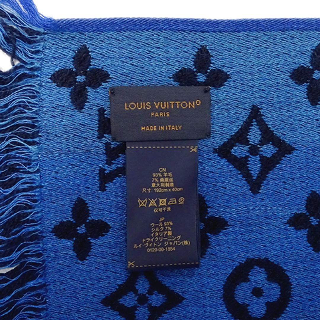 LOUIS VUITTON(ルイヴィトン)のルイ ヴィトン LOUIS VUITTON マフラー メンズ ブランド ストール エシャルプ モノグラム クラシック グラディエント ウール ネイビー ブルー M76823 青 グラデーション おしゃれ 冬 防寒 あったか 箱付き 【中古】 ハンドメイドのファッション小物(マフラー/ストール)の商品写真