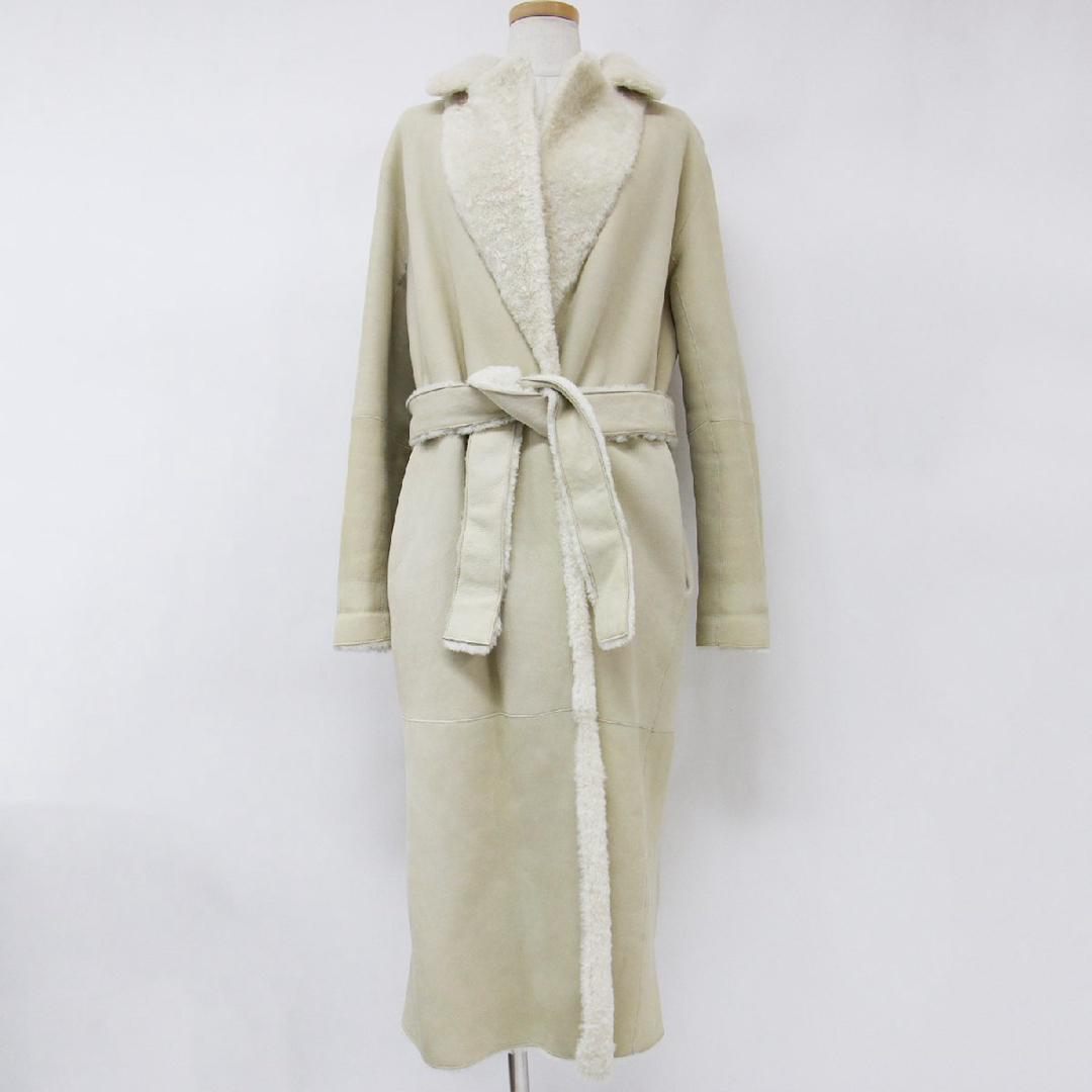 美品Theory カシミヤ混ベルテッドリバーコート リバーシブル 黒×グレー 美品Theory カシミヤ混ベルテッドリバーコート リバーシブル 黒×グレー