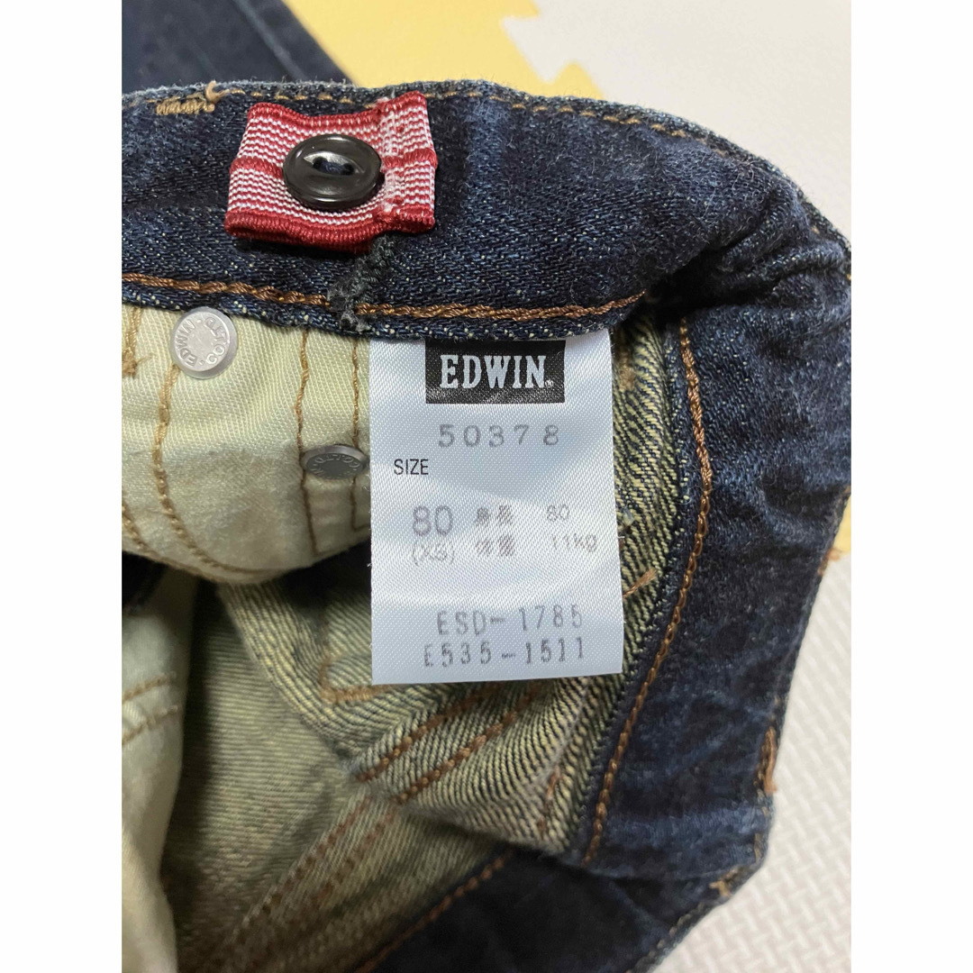 EDWIN(エドウィン)のベビーデニム　80㎝ キッズ/ベビー/マタニティのベビー服(~85cm)(パンツ)の商品写真