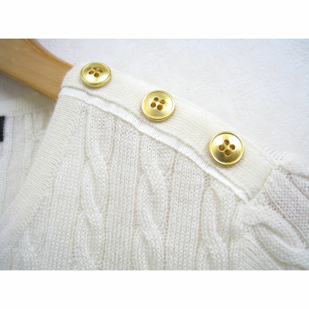 INED(イネド)のINED◆イネド ケーブル編み 薄手 ニット セーター レディース サイズ9 レディースのトップス(ニット/セーター)の商品写真