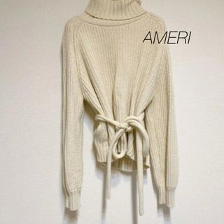 アメリヴィンテージ(Ameri VINTAGE)のAMERI《STUDIOUS別注》バックタックニットBACK TUCK KNIT(ニット/セーター)