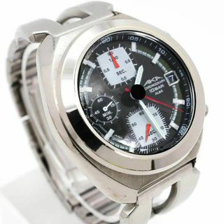 セイコー(SEIKO)の《希少》SEIKO ALBA AKA 腕時計 クロノグラフ デイト メンズ q(腕時計(アナログ))