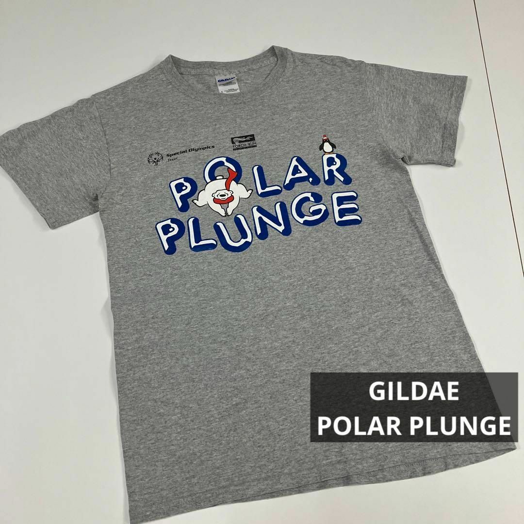 ギルダン　POLAR PLUNGE グレー　Tシャツ　古着　S メンズのトップス(Tシャツ/カットソー(半袖/袖なし))の商品写真