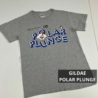 ギルダン　POLAR PLUNGE グレー　Tシャツ　古着　S(Tシャツ/カットソー(半袖/袖なし))