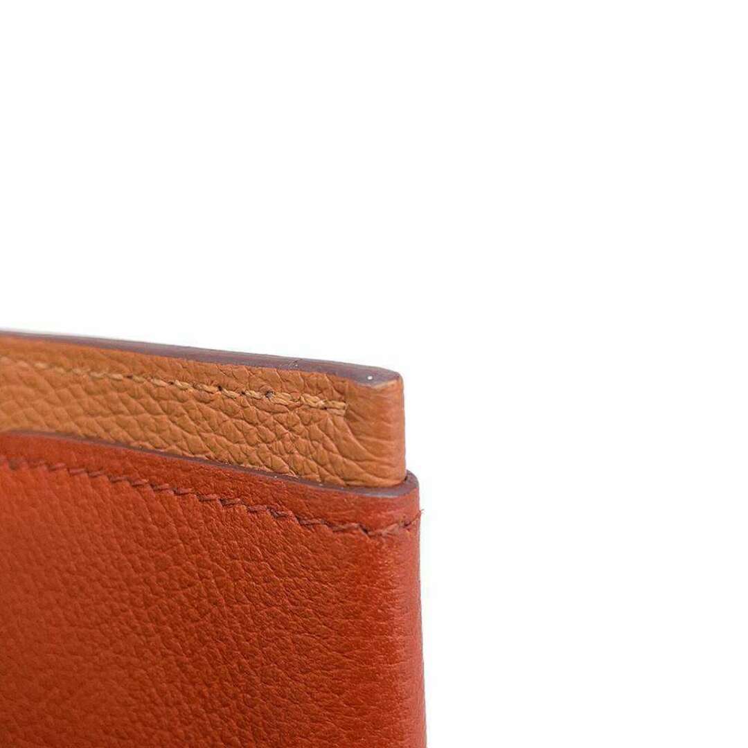 Hermes(エルメス)のエルメス カードケース ストラップ PM ゴールド/ブリック/シルバー金具 エバーカラー T刻印 カードホルダー レディースのファッション小物(パスケース/IDカードホルダー)の商品写真