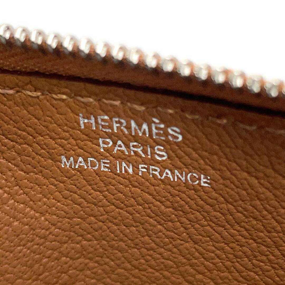 Hermes(エルメス)のエルメス カードケース ストラップ PM ゴールド/ブリック/シルバー金具 エバーカラー T刻印 カードホルダー レディースのファッション小物(パスケース/IDカードホルダー)の商品写真