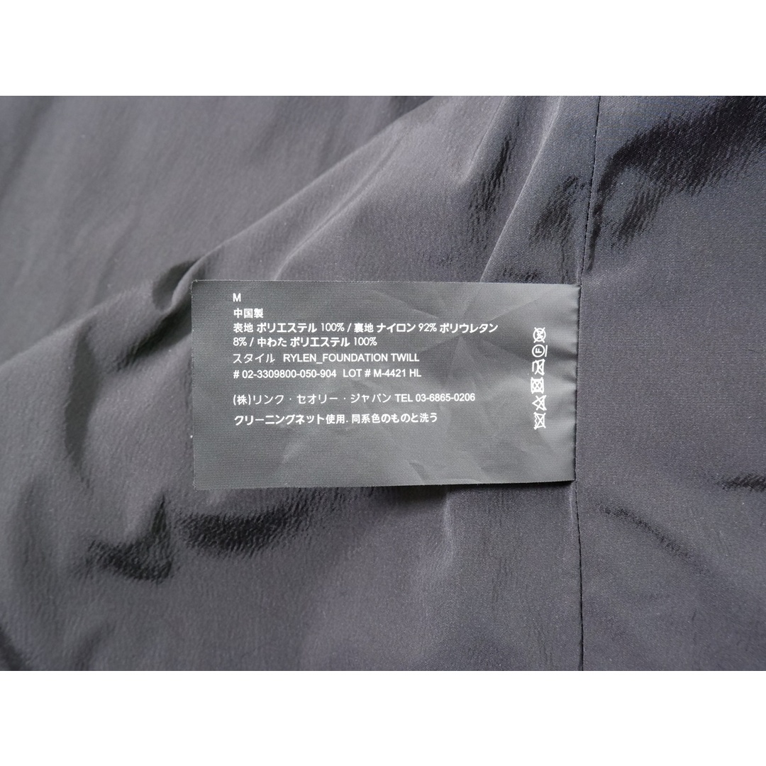 Theory/セオリー 2023AW Foundation Twill Rylenメンズ中綿ライダース型ジャケット【M】【MJKA74234】