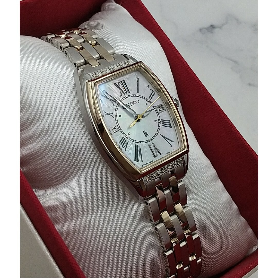 SEIKO(セイコー)のセイコールキア 10Pダイヤ 保証残有りEssential Collection レディースのファッション小物(腕時計)の商品写真
