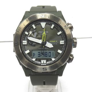 カシオ(CASIO)のカシオ 腕時計 Climber Line PRO TREK PRW-6800Y-3JF Dz786994 中古(腕時計(アナログ))