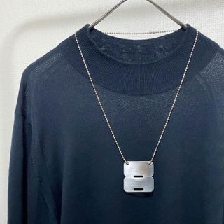 ミリタリー(MILITARY)のdead stock vintage カナダ軍 正方形 ステンレス？ ネックレス(ネックレス)